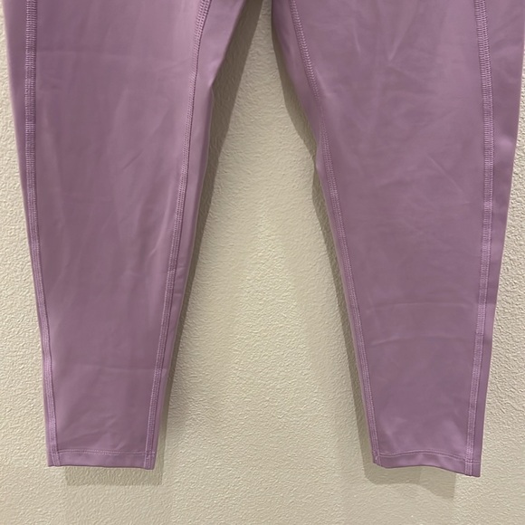 Girlfriend Collective #4008 High Waist 7/8 Leggings Small Purple - Picture 3 of 8